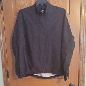 Zero Restriction Golf Black Windbreaker for Men